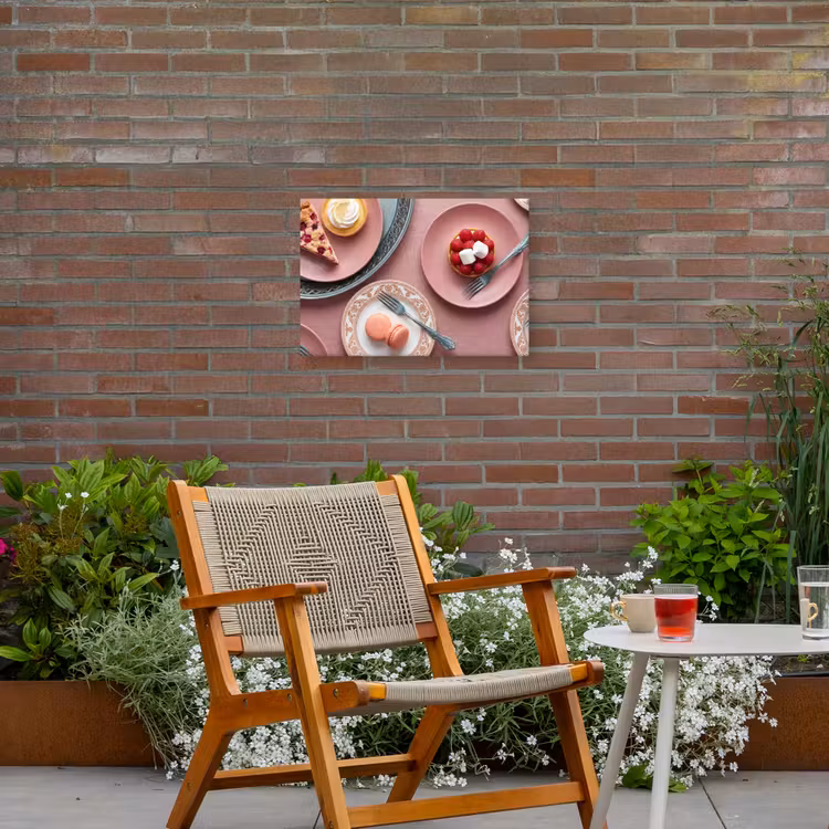 Buiten canvas - Dessert - Taart - Gebak - Zoet - Roze — 2