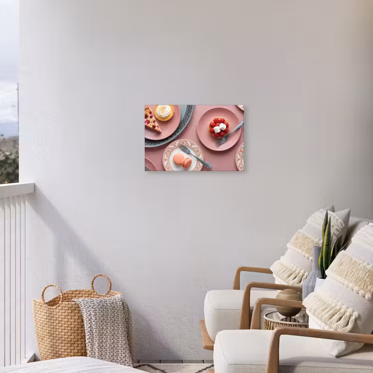 Buiten canvas - Dessert - Taart - Gebak - Zoet - Roze — 3