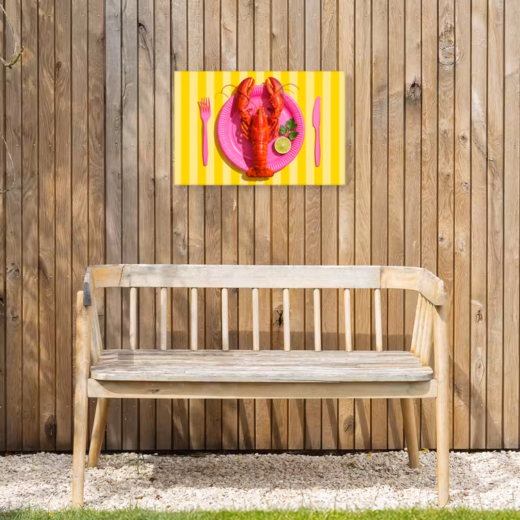 Buiten canvas - Eten - Roze - Geel - Modern - Culinaire — 3