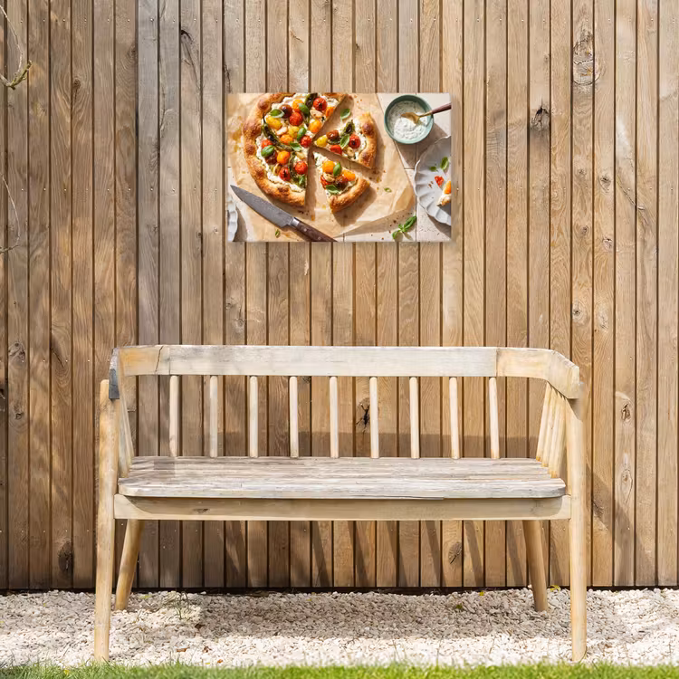 Buiten canvas - Eten - Tomaten - Basilicum - Maaltijd - Vers — 3