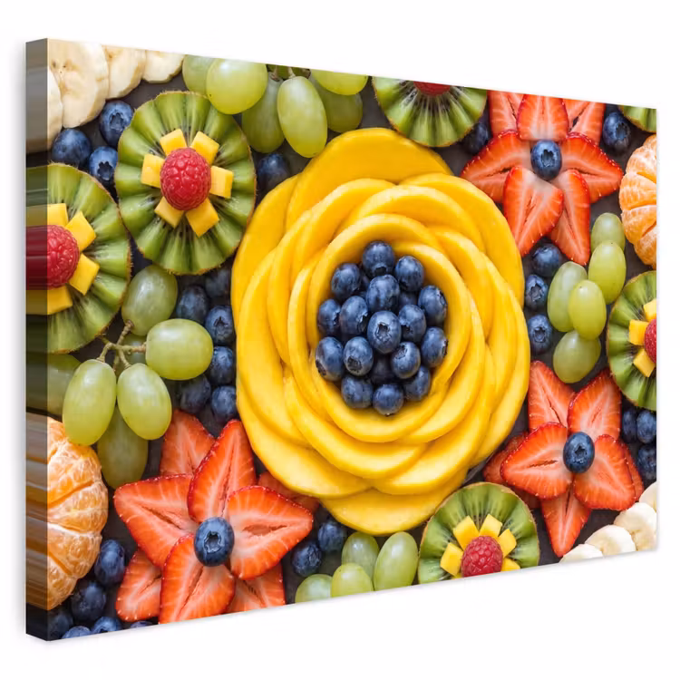 Buiten canvas - Fruit - Arrangement - Gezond - Kleurrijk - Eten — 1