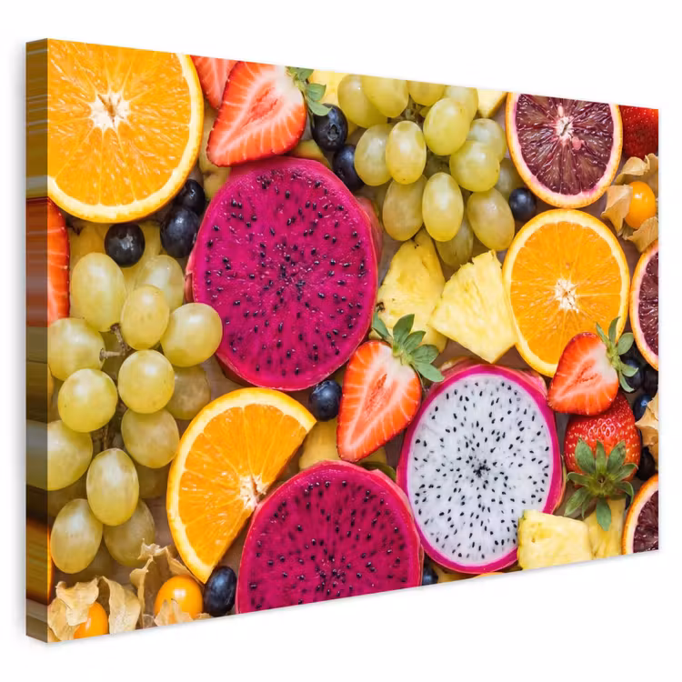 Buiten canvas - Fruit - Assortiment - Kleurrijk - Gezondheid — 1