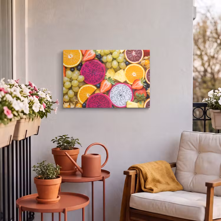 Buiten canvas - Fruit - Assortiment - Kleurrijk - Gezondheid — 4