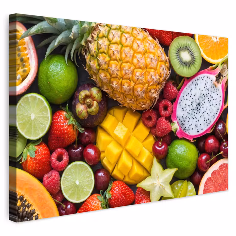 Buiten canvas - Fruit - Assortiment - Vers - Gezond - Kleurrijk — 1