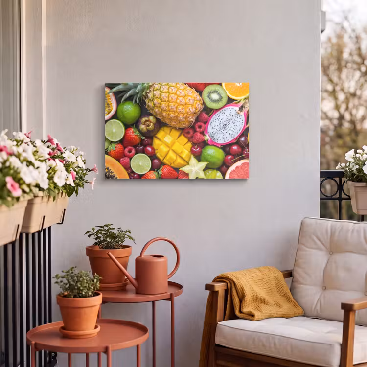 Buiten canvas - Fruit - Assortiment - Vers - Gezond - Kleurrijk — 4