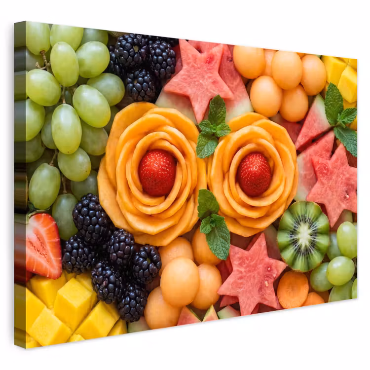 Buiten canvas - Fruit - Variatie - Kleurrijk - Vers - Eten — 1