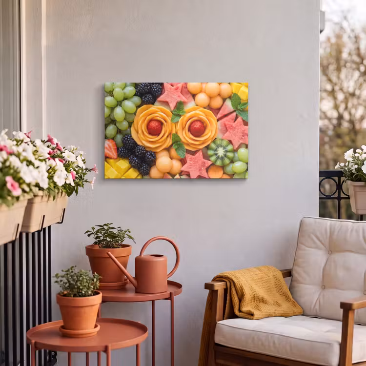 Buiten canvas - Fruit - Variatie - Kleurrijk - Vers - Eten — 4