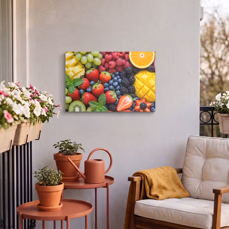 Buiten canvas - Fruit - Vers - Kleurrijk - Eten — 4
