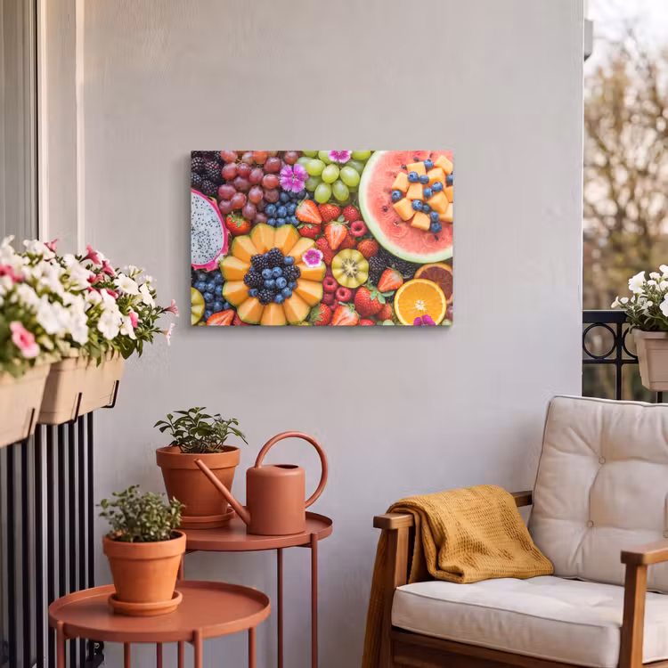 Buiten canvas - Fruit - Vers - Variatie - Eten - Kleurrijk — 4