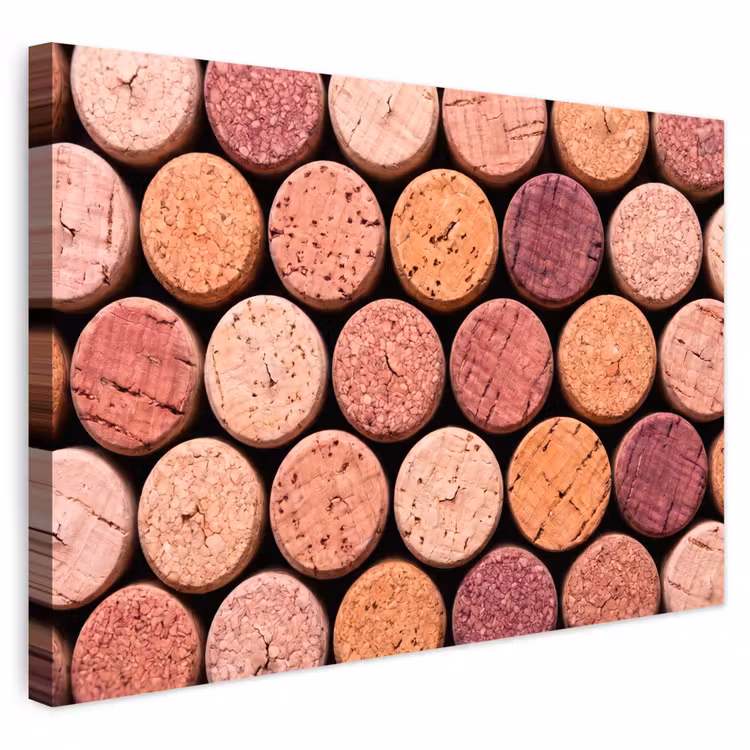 Buiten canvas - Kurk - Patroon - Abstract - Modern - Rood — 1