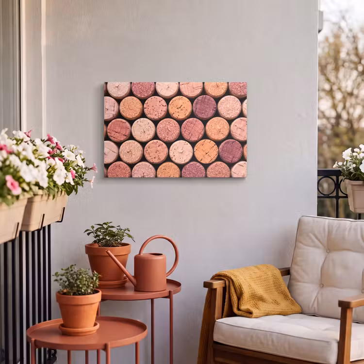 Buiten canvas - Kurk - Patroon - Abstract - Modern - Rood — 4