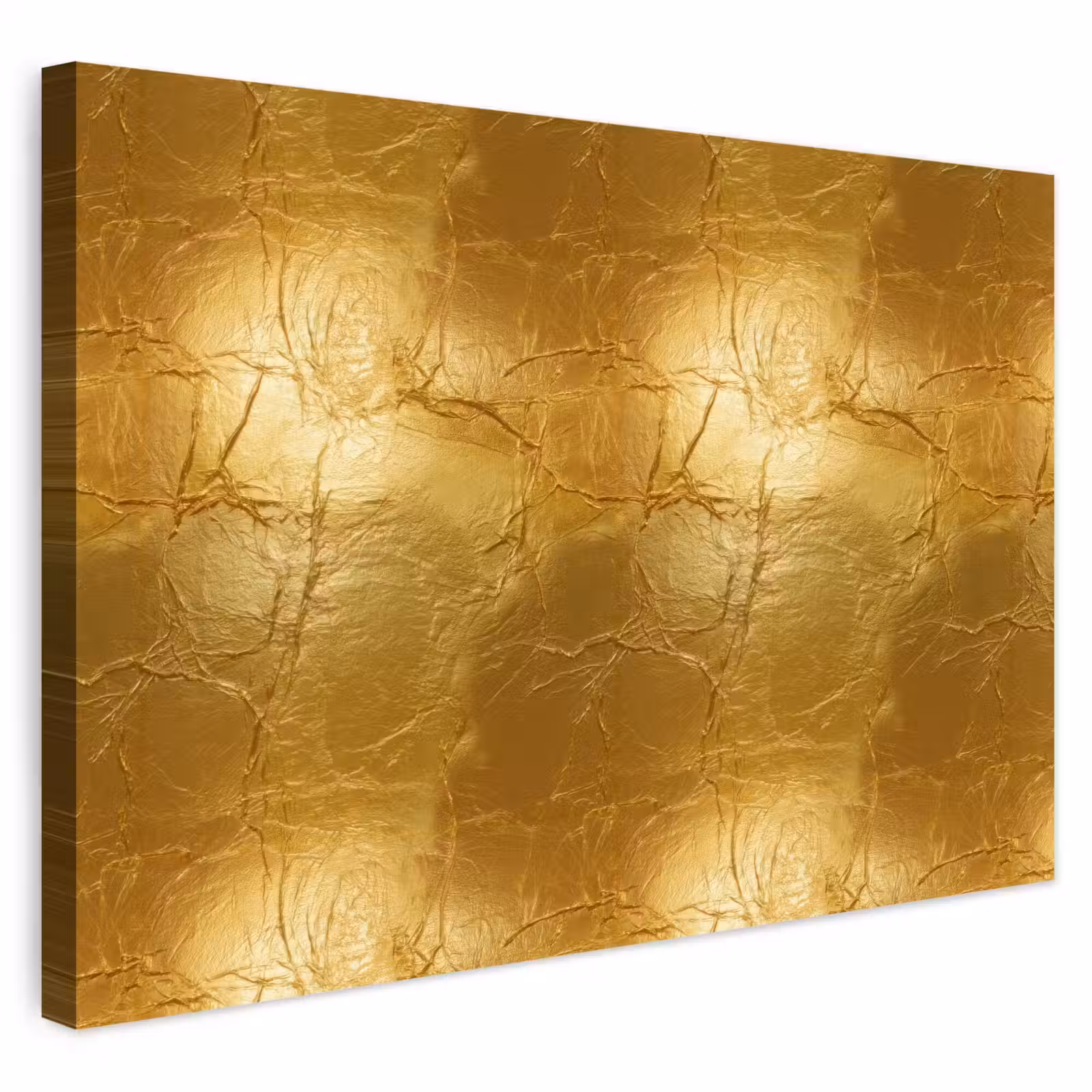 Buiten canvas - Bladgoud - Vintage - Textuur - Warm Goud — 1