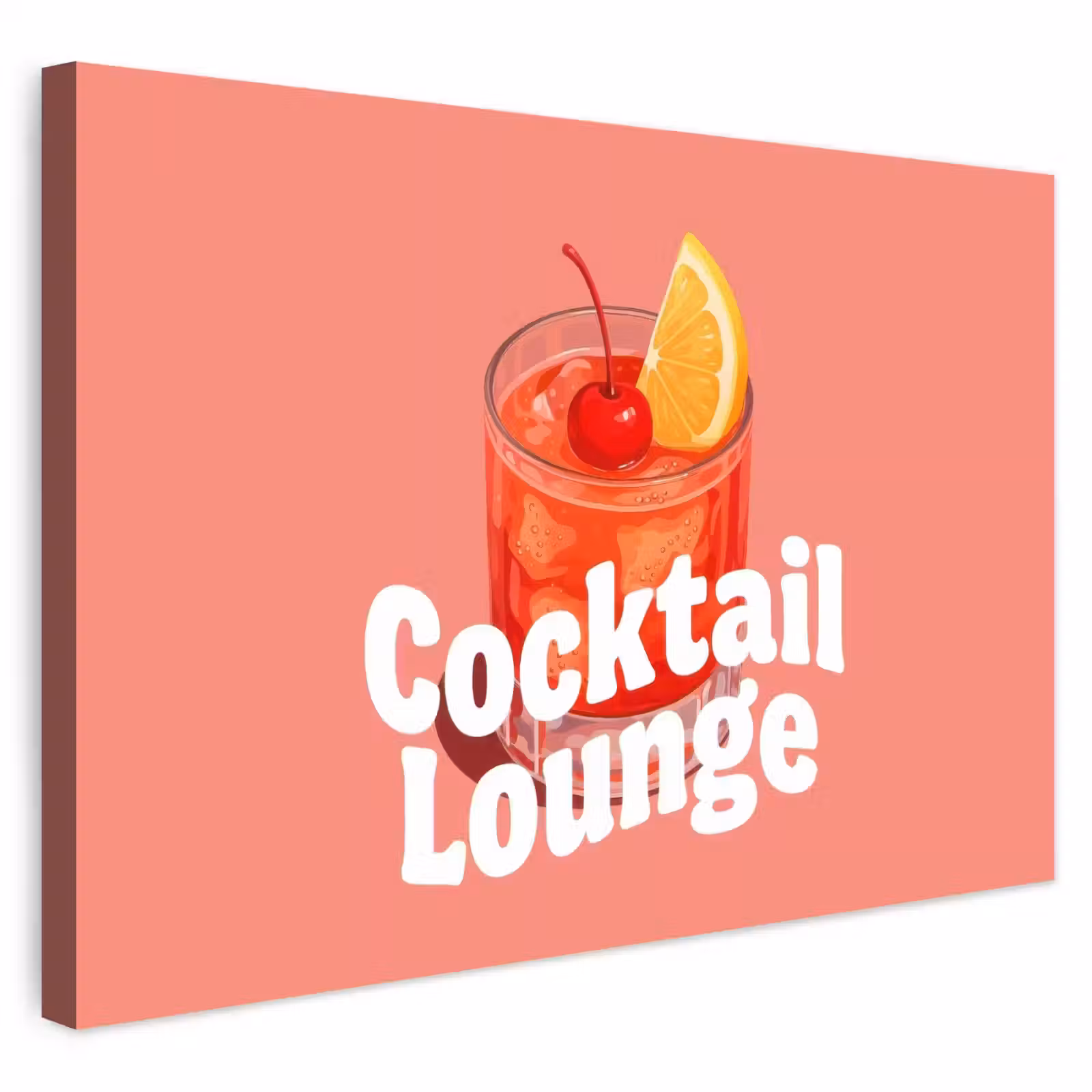 Buiten canvas - Cocktail Lounge - Glas - Koraal — 1