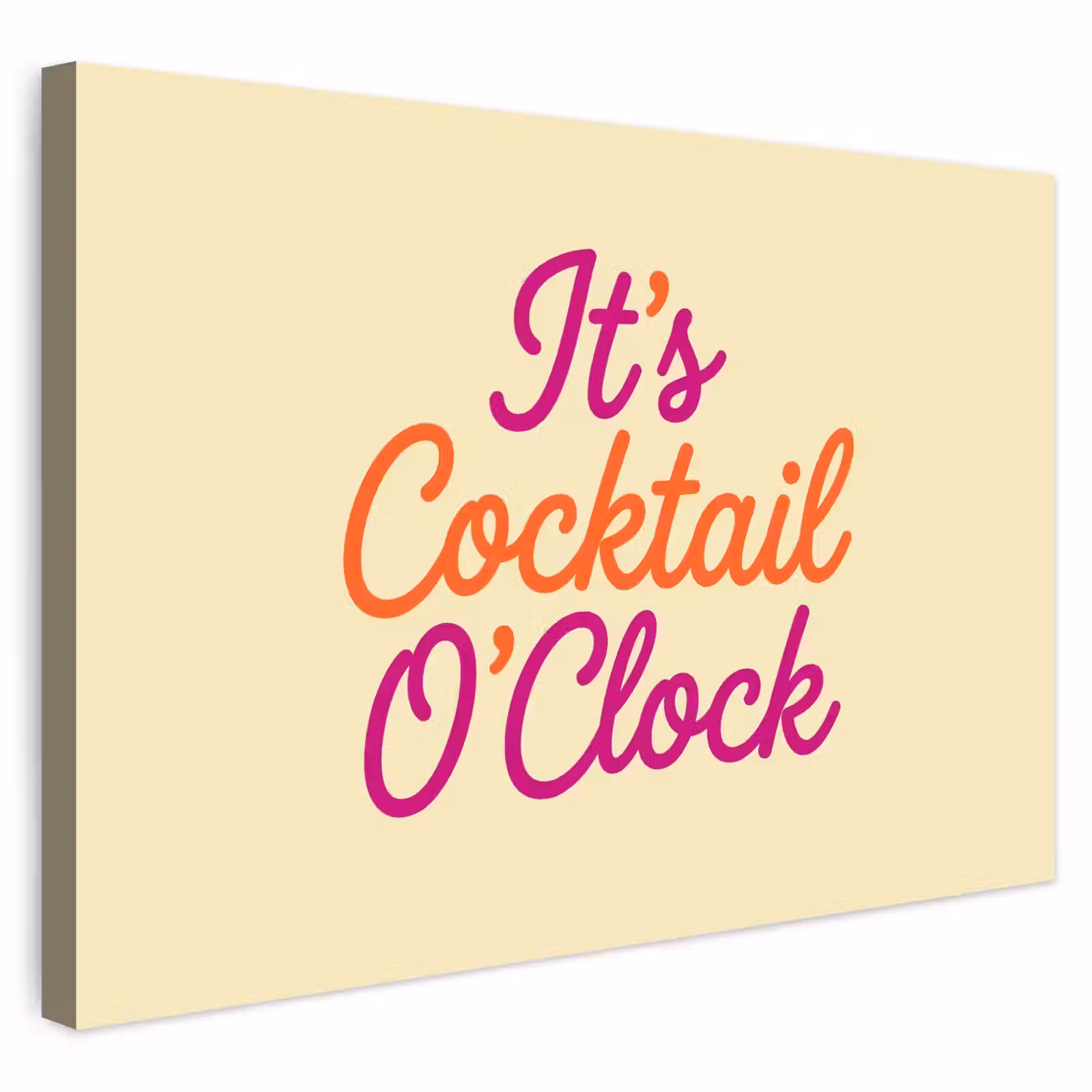 Buiten canvas - Cocktail O'Clock - Geel - Retro — 1