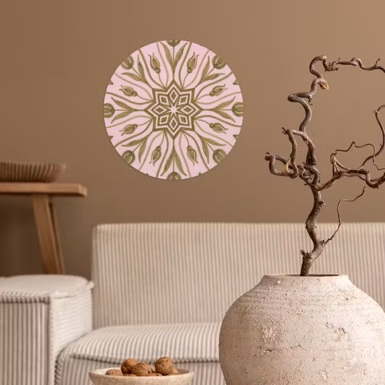 Behangcirkel - Patroon - Mandala - Decoratie - Abstract - Groen — 2