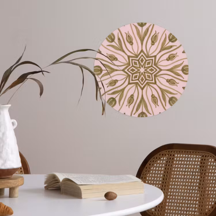 Behangcirkel - Patroon - Mandala - Decoratie - Abstract - Groen — 4