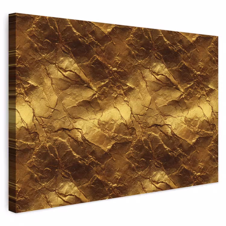 Buiten canvas - Bladgoud - Textuur - Goud — 1