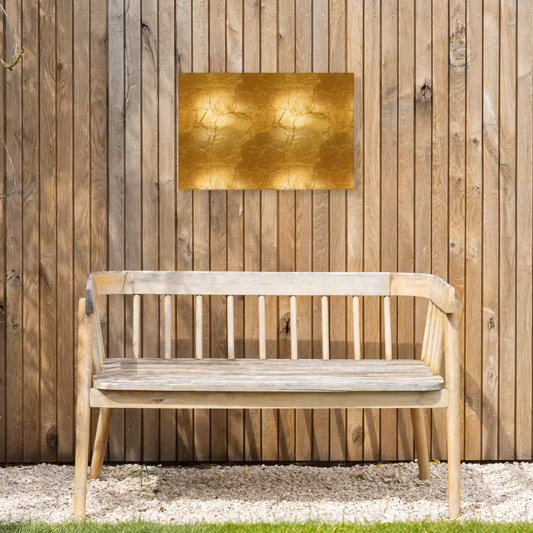 Buiten canvas - Bladgoud - Vintage - Textuur - Warm Goud — 3