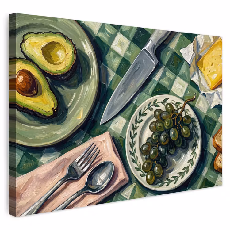Buiten canvas - Eten - Ontbijt - Tafel - Modern - Groen — 1