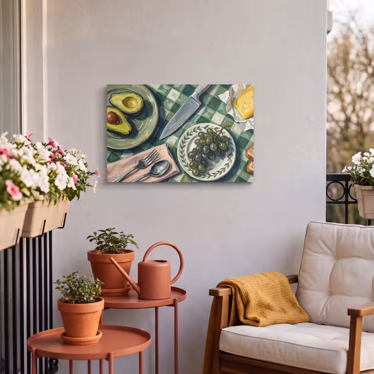Buiten canvas - Eten - Ontbijt - Tafel - Modern - Groen — 4