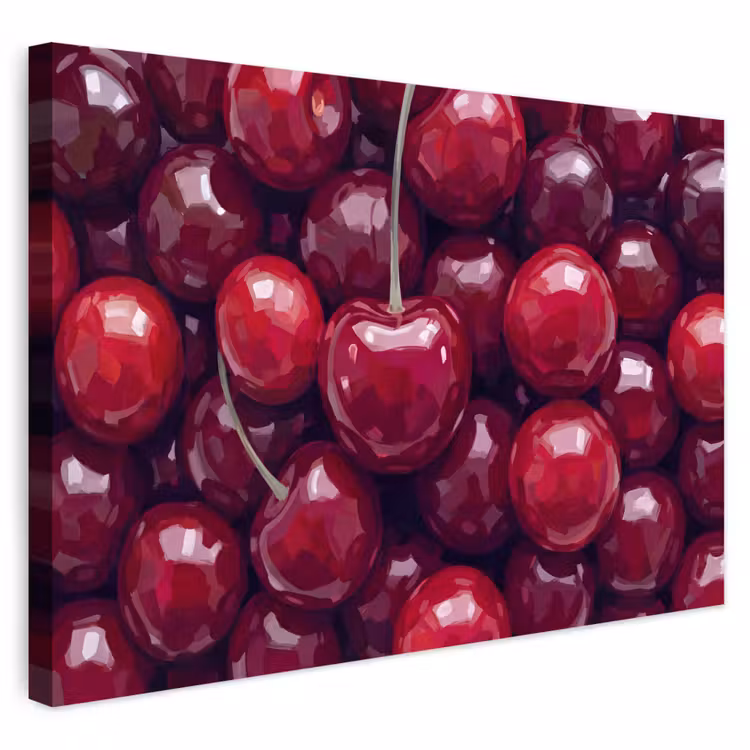 Buiten canvas - Fruit - Kersen - Eten - Modern - Rood — 1