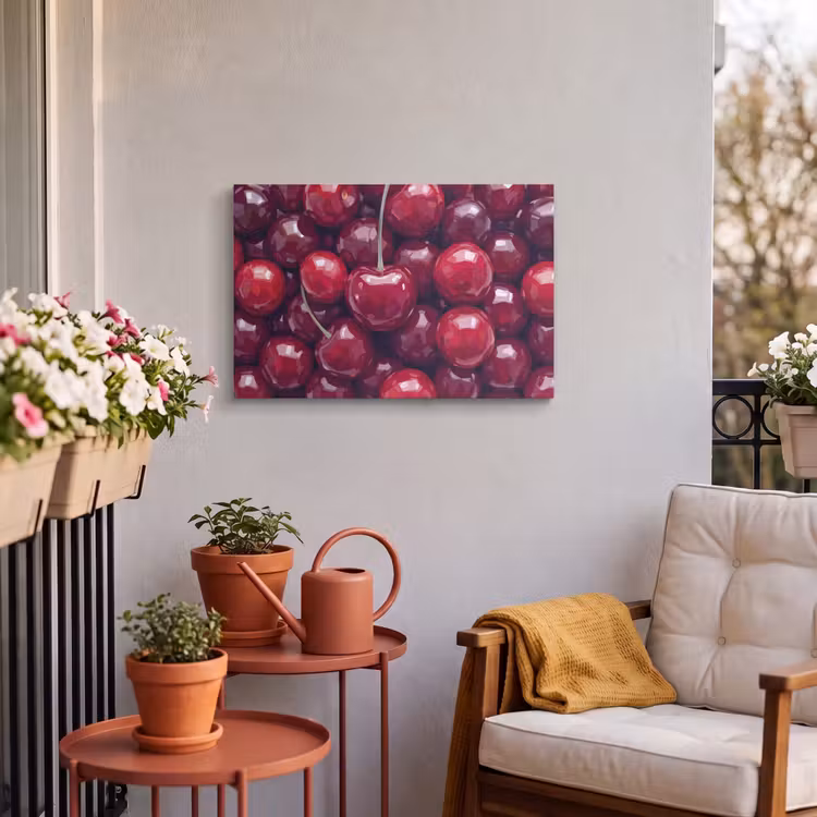 Buiten canvas - Fruit - Kersen - Eten - Modern - Rood — 4