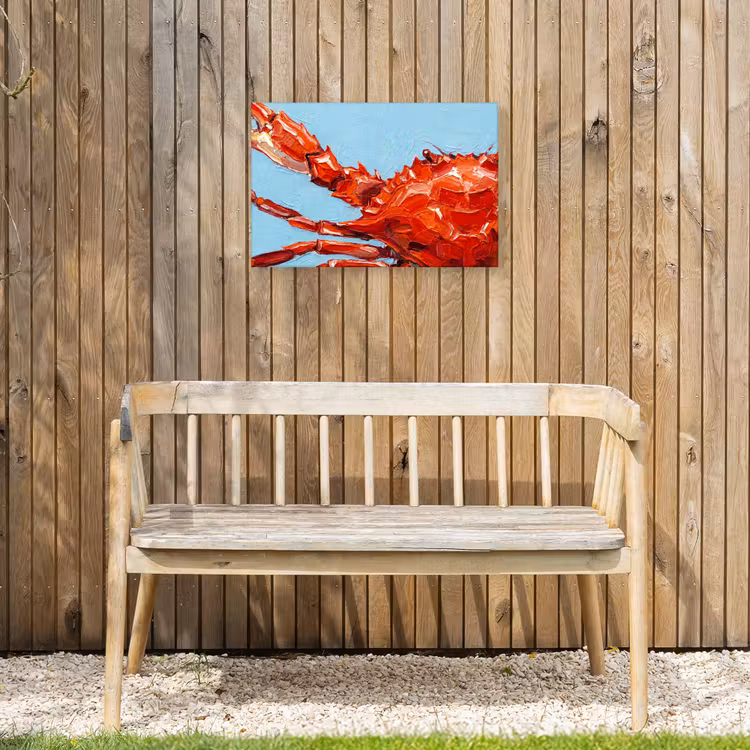 Buiten canvas - Krab - Zee - Dieren - Abstract - Rood — 3