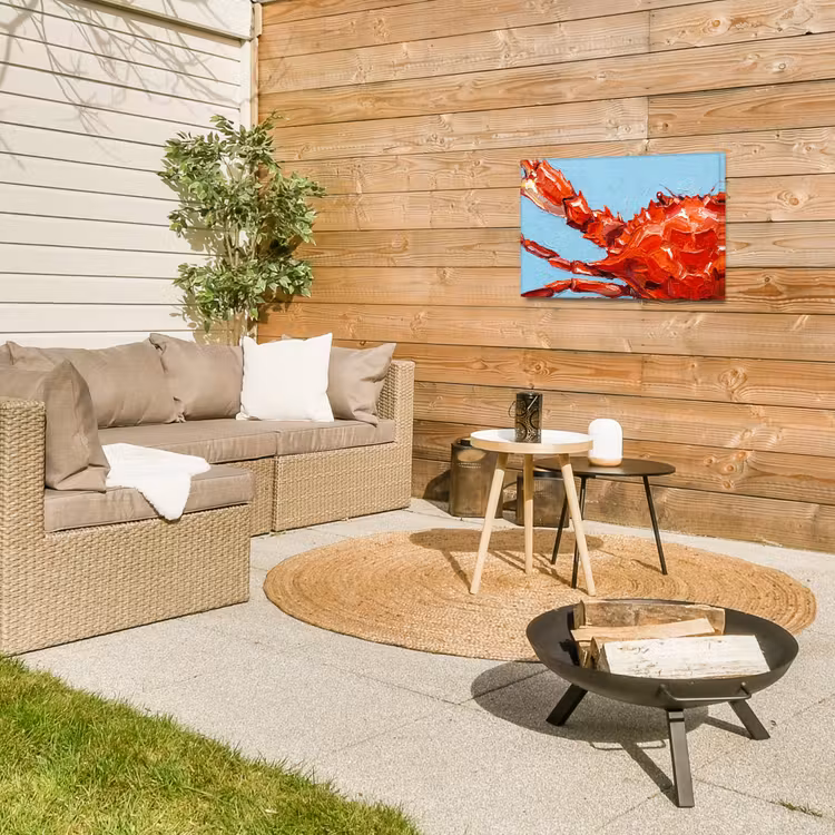 Buiten canvas - Krab - Zee - Dieren - Abstract - Rood — 5