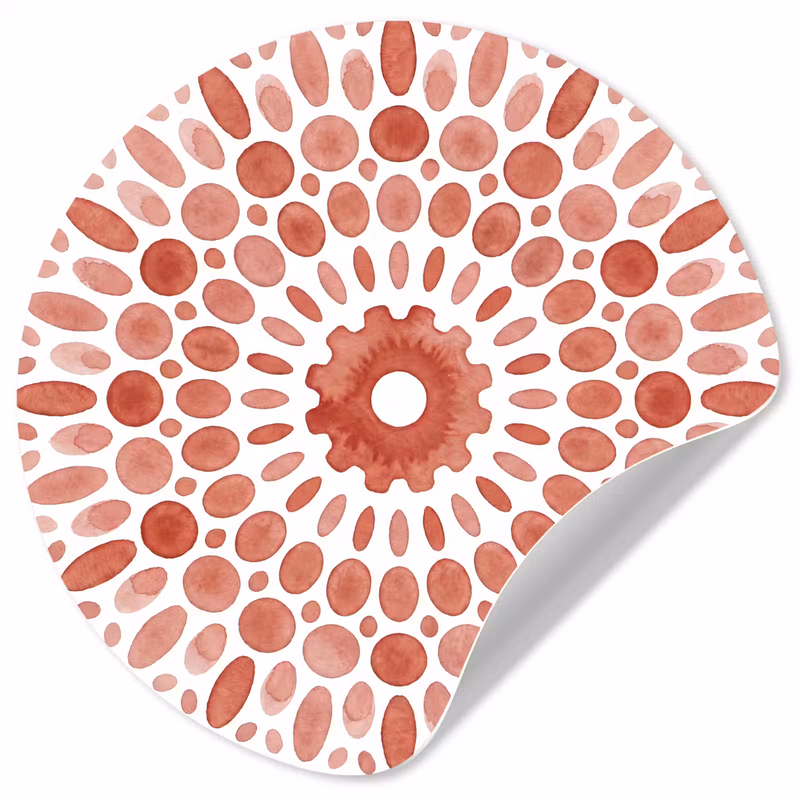 Behangcirkel - Patroon - Cirkels - Abstract - Modern - Rood — 1
