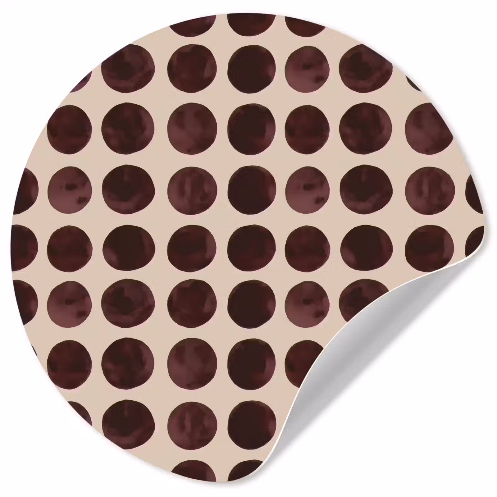 Behangcirkel - Stippen - Patroon - Bruin — 1