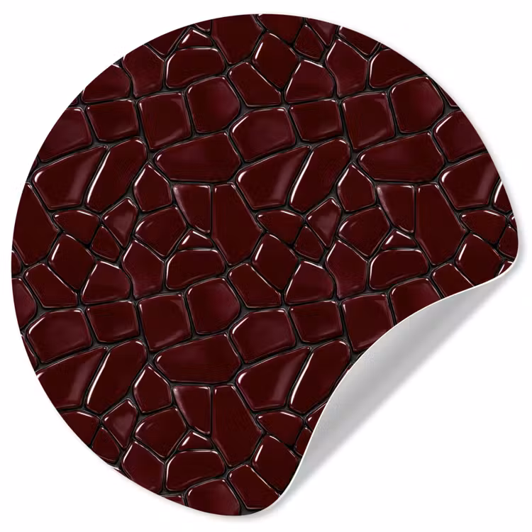 Behangcirkel - Mozaïek - Tegel - Bordeauxrood — 1