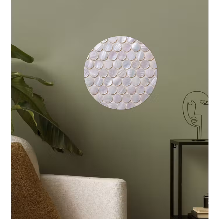 Behangcirkel - Patroon - Cirkels - Abstract - Modern - Wit — 3