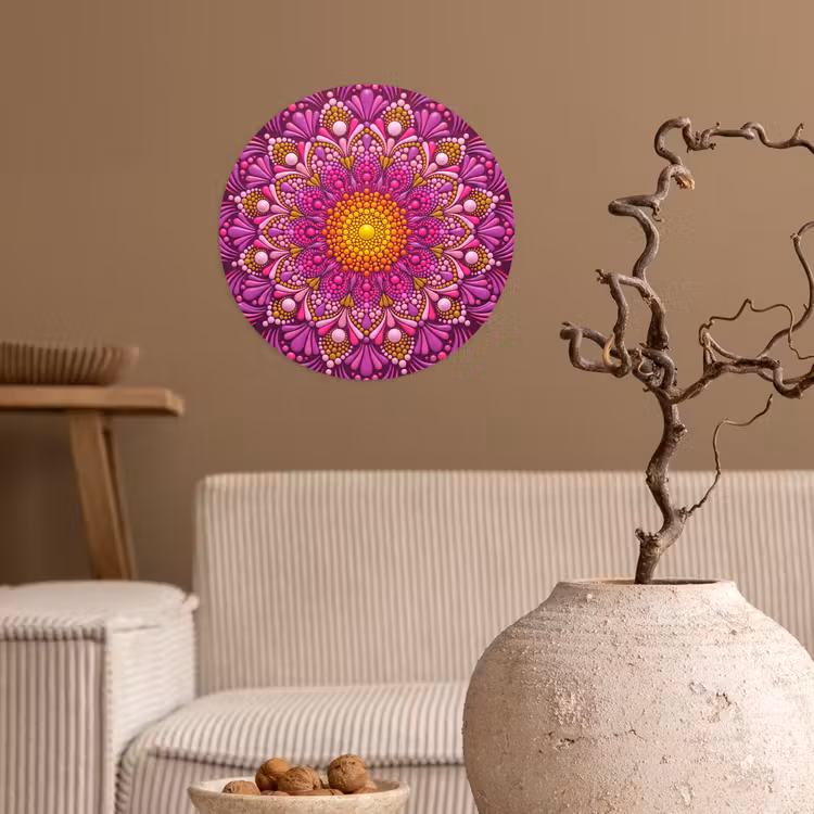 Behangcirkel - Patroon - Stippen - Abstract - Kleurrijk — 2