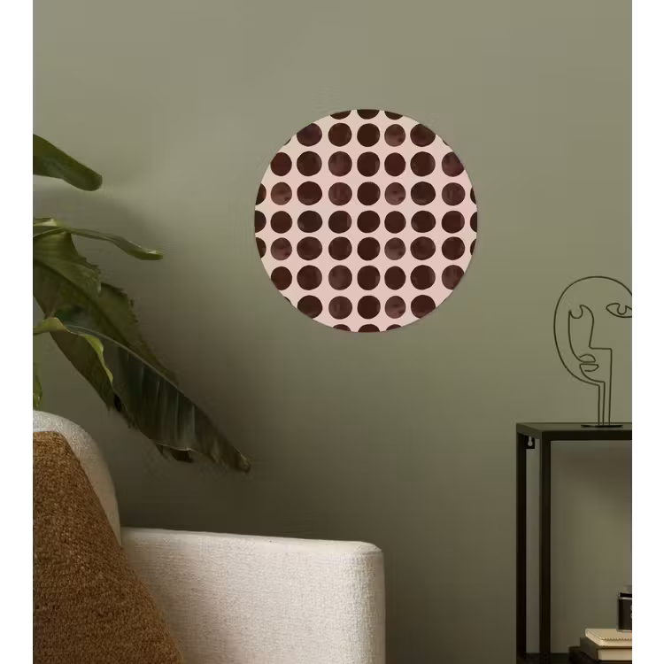 Behangcirkel - Stippen - Patroon - Bruin — 3
