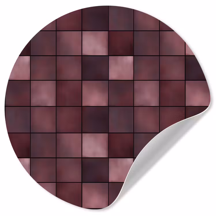 Behangcirkel - Vierkant - Tegel - Patroon - Paars — 1