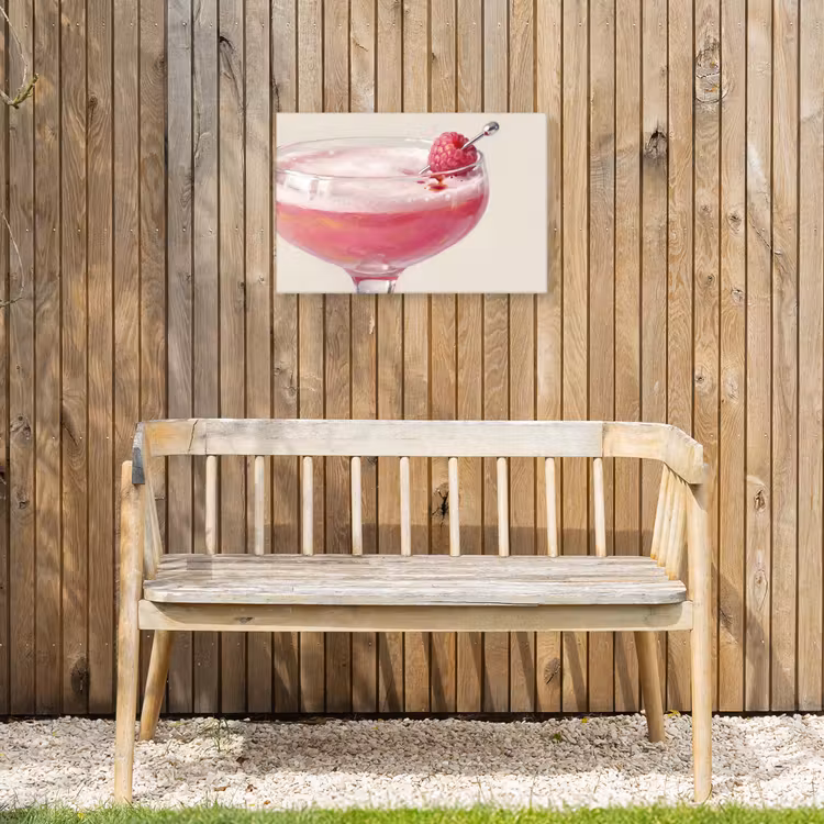 Buiten canvas - Cocktail - Framboos - Drank - Modern - Roze — 3