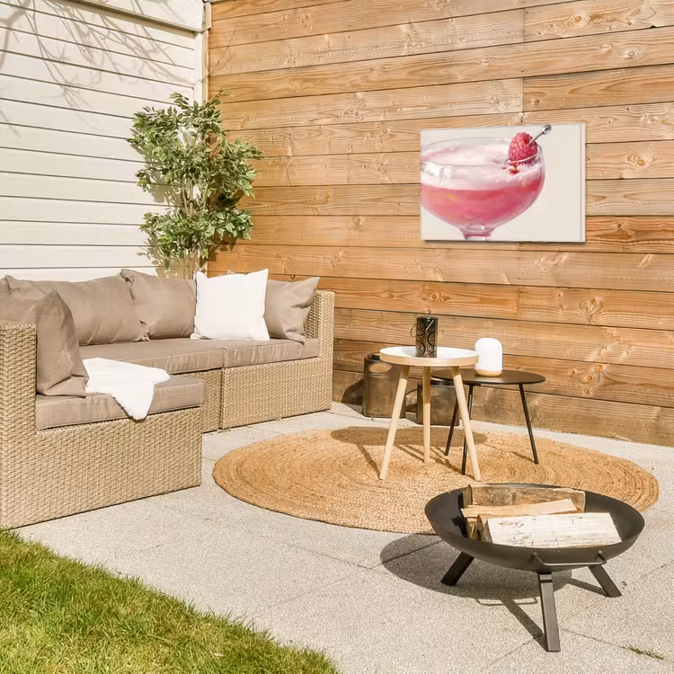 Buiten canvas - Cocktail - Framboos - Drank - Modern - Roze — 5
