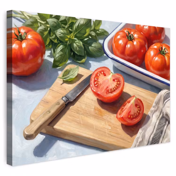 Buiten canvas - Eten - Keuken - Ingrediënten - Stillleven - Rood — 1