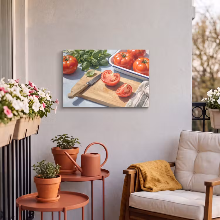 Buiten canvas - Eten - Keuken - Ingrediënten - Stillleven - Rood — 4