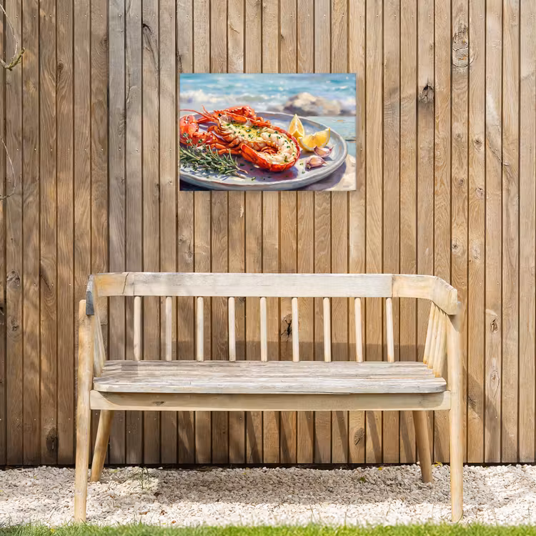 Buiten canvas - Eten - Zee - Kust - Modern - Blauw — 3