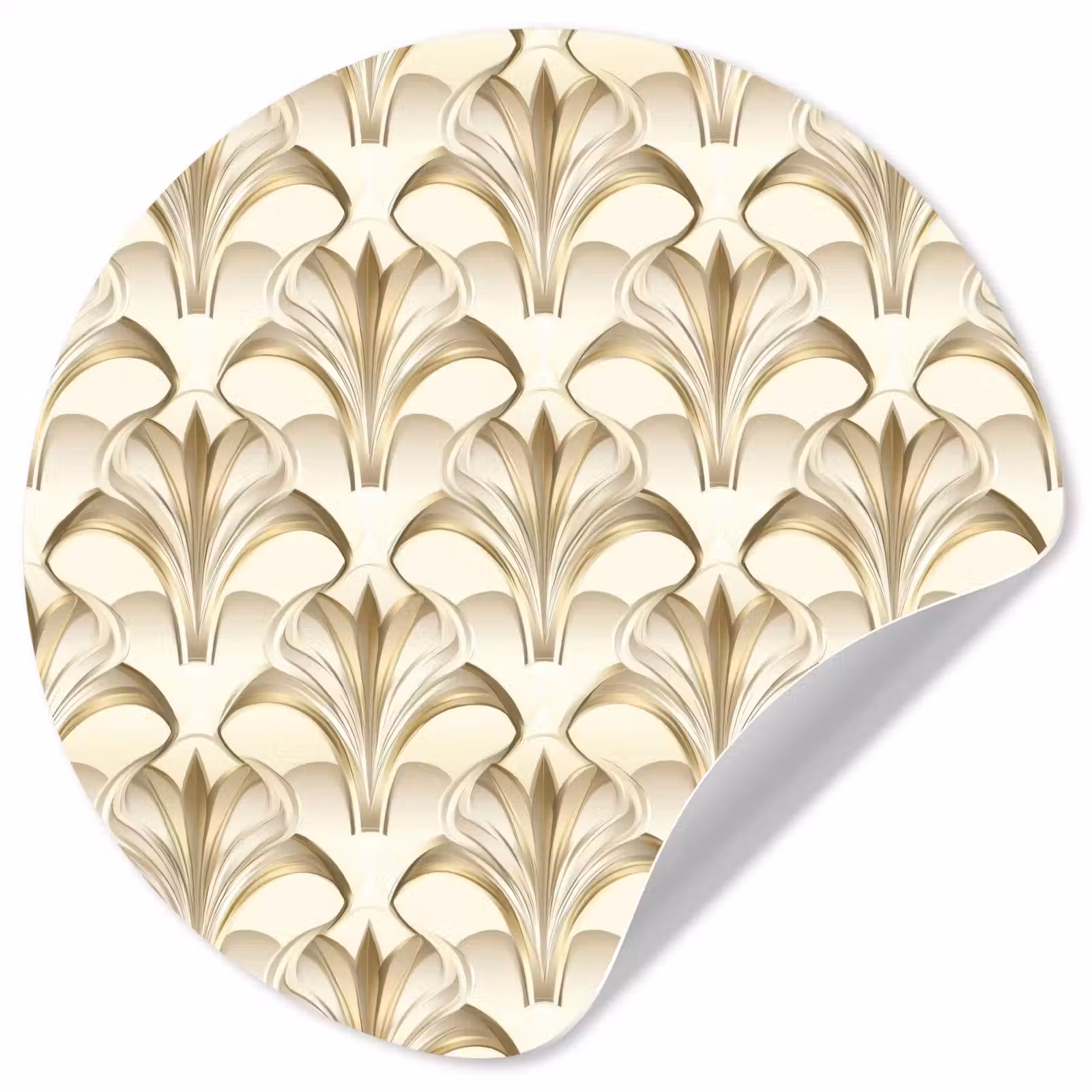 Behangcirkel - Ornament - Barok - Goud — 1