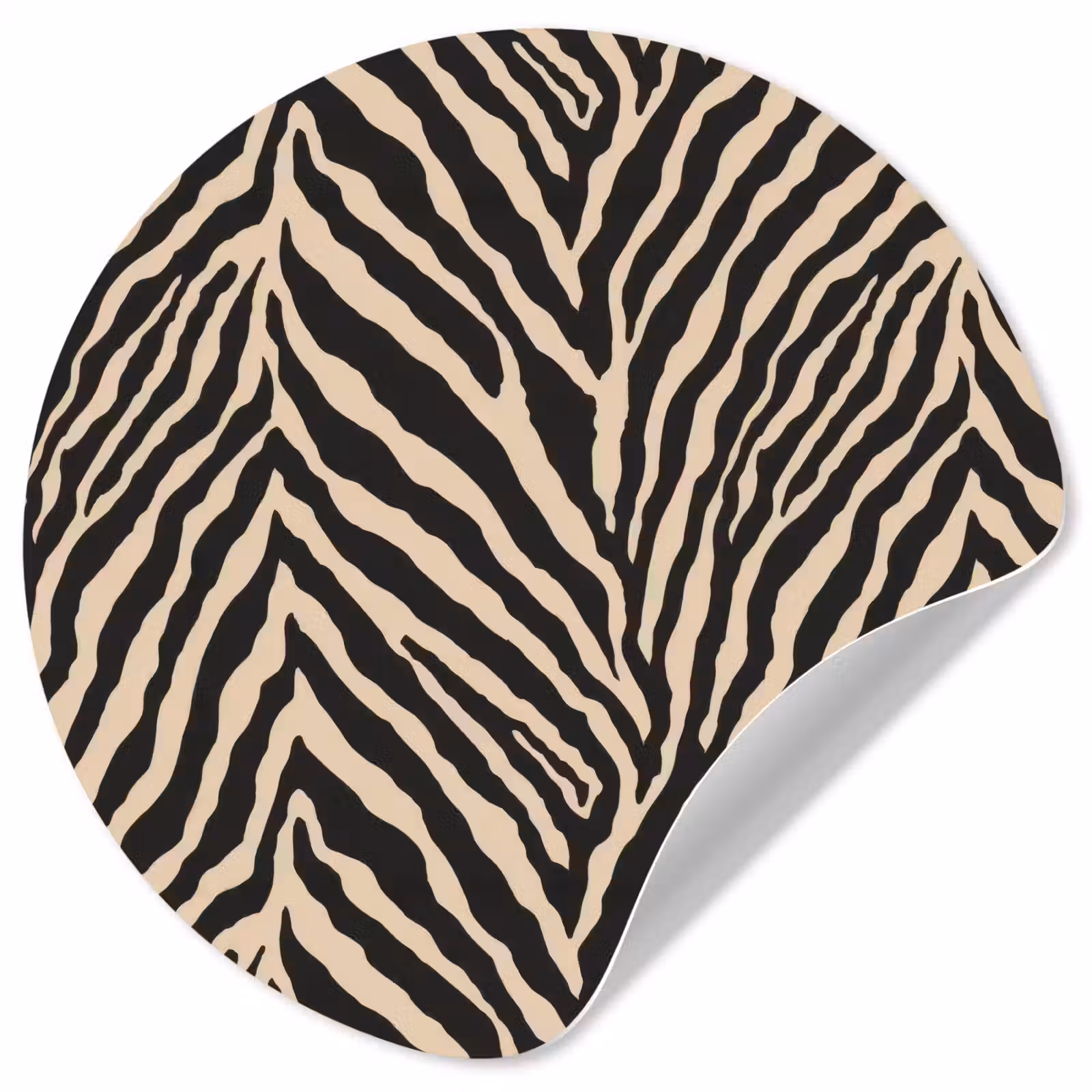 Behangcirkel - Zebra - Klassiek - Zwart — 1