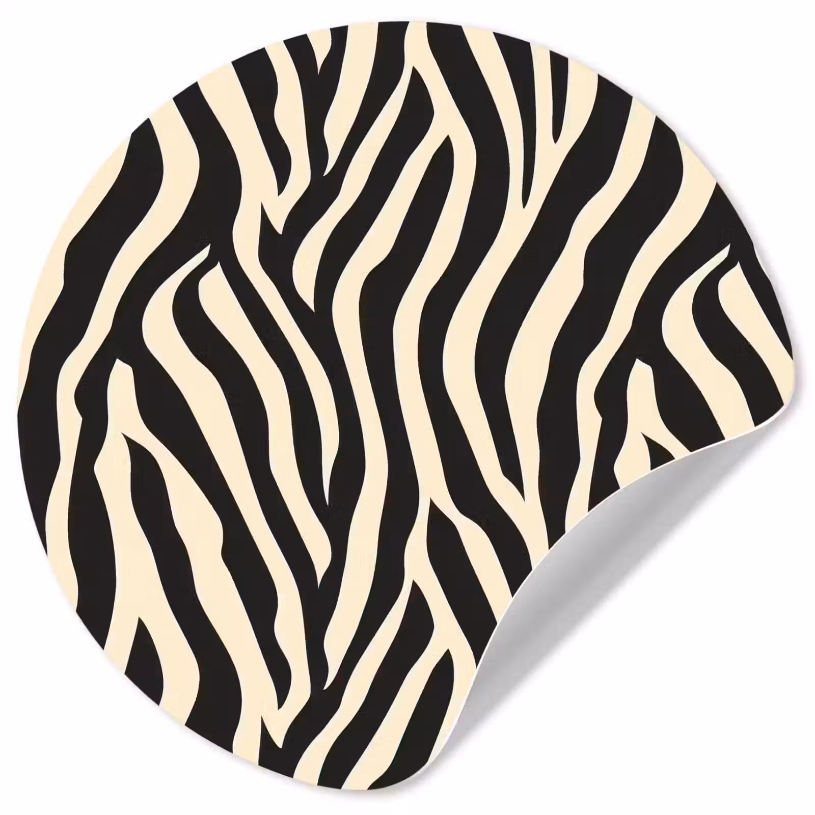 Behangcirkel - Zebra - Print - Klassiek - Zwart — 1