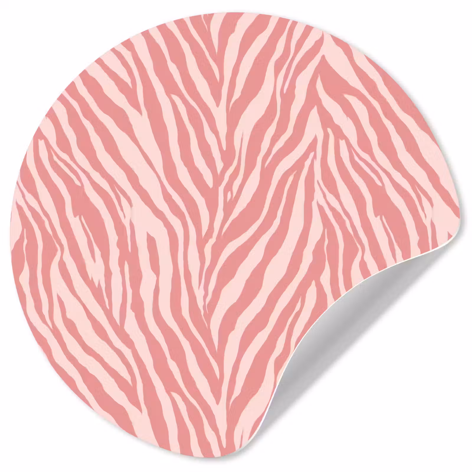 Behangcirkel - Zebra - Print - Roze — 1