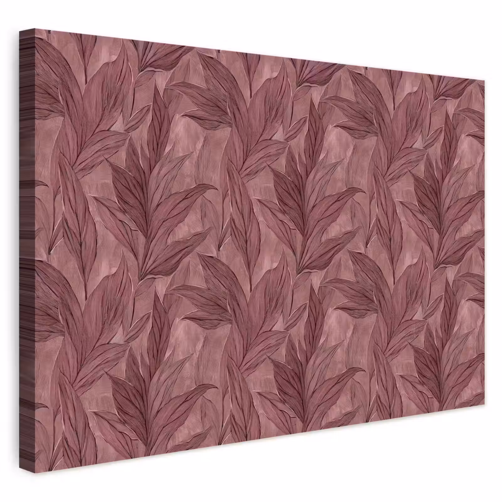 Buiten canvas - Bladeren - Patroon - Paars — 1