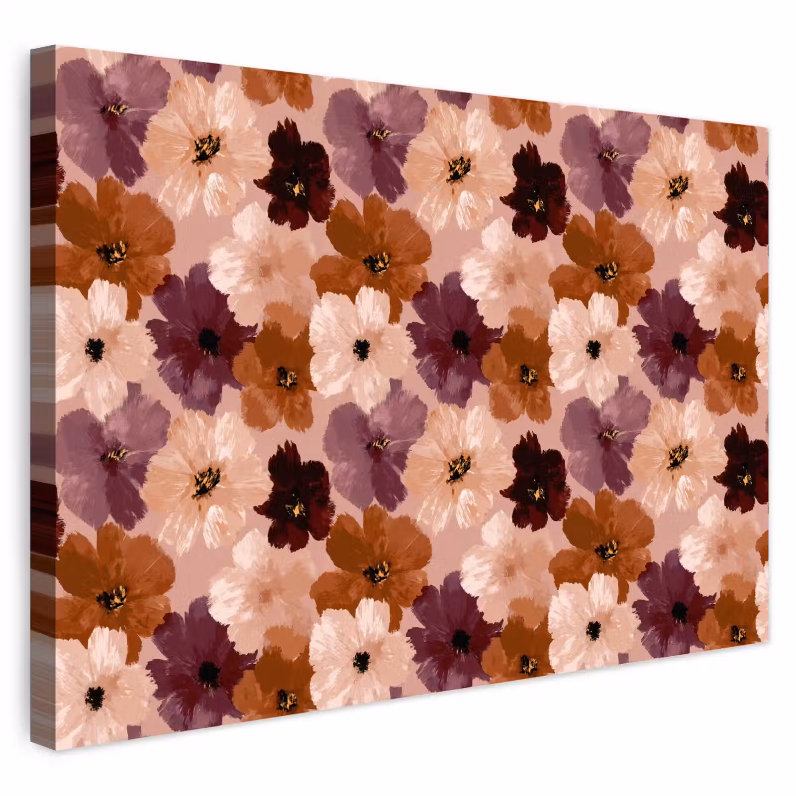 Buiten canvas - Bloemen - Abstract - Aardetinten — 1