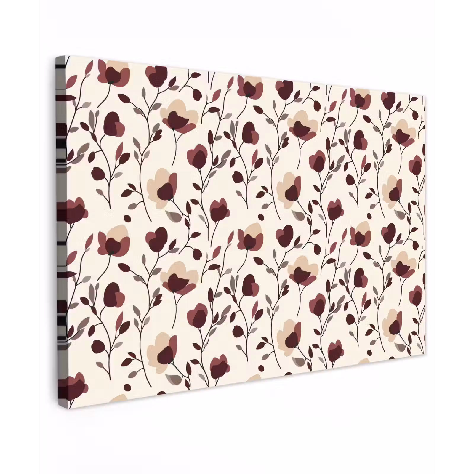 Buiten canvas - Bloemen - Botanisch - Bordeaux — 1