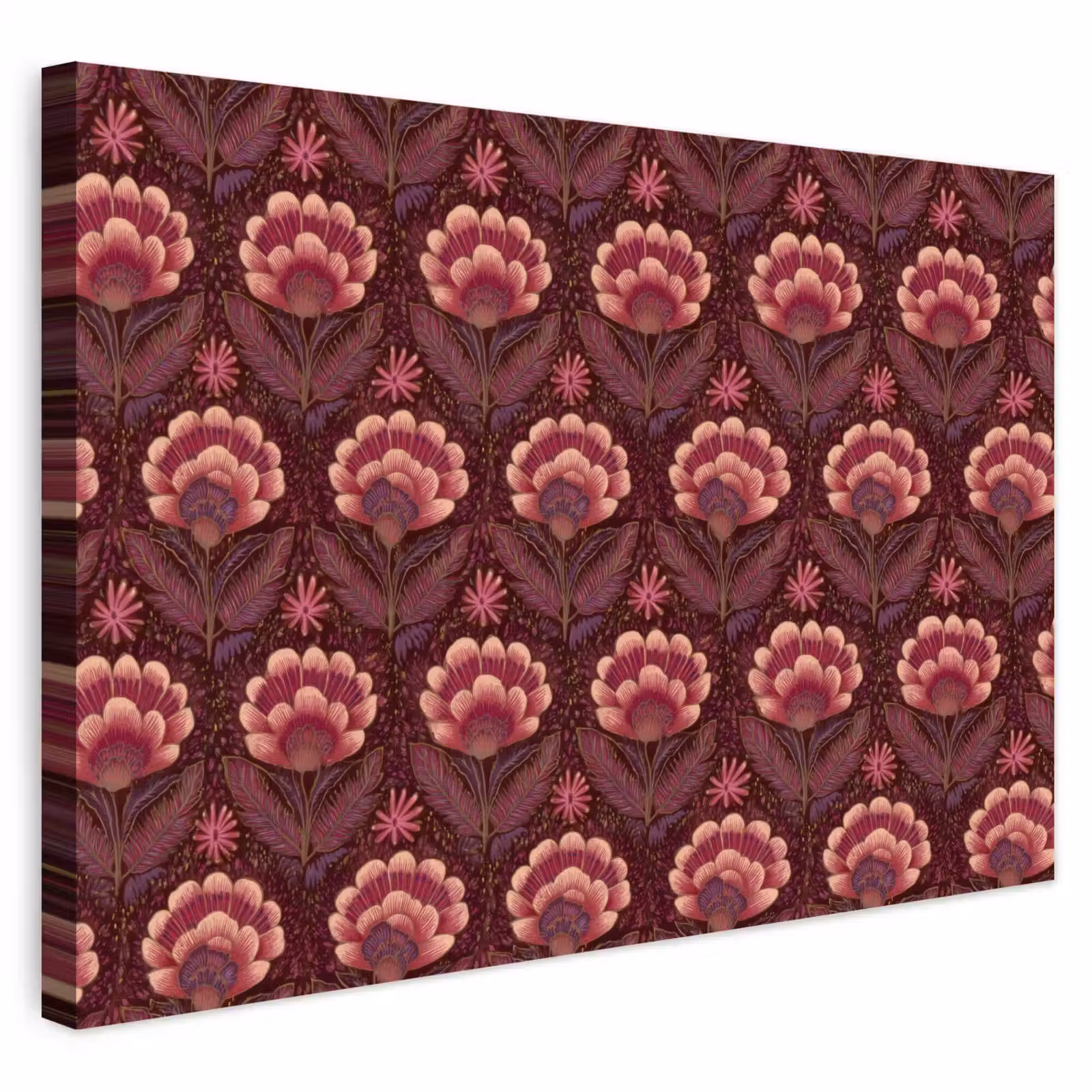 Buiten canvas - Bloemen - Waaier - Paars — 1