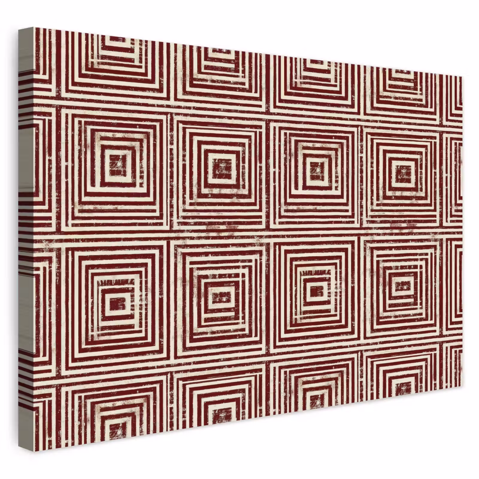Buiten canvas - Geometrisch - Patroon - Rood — 1