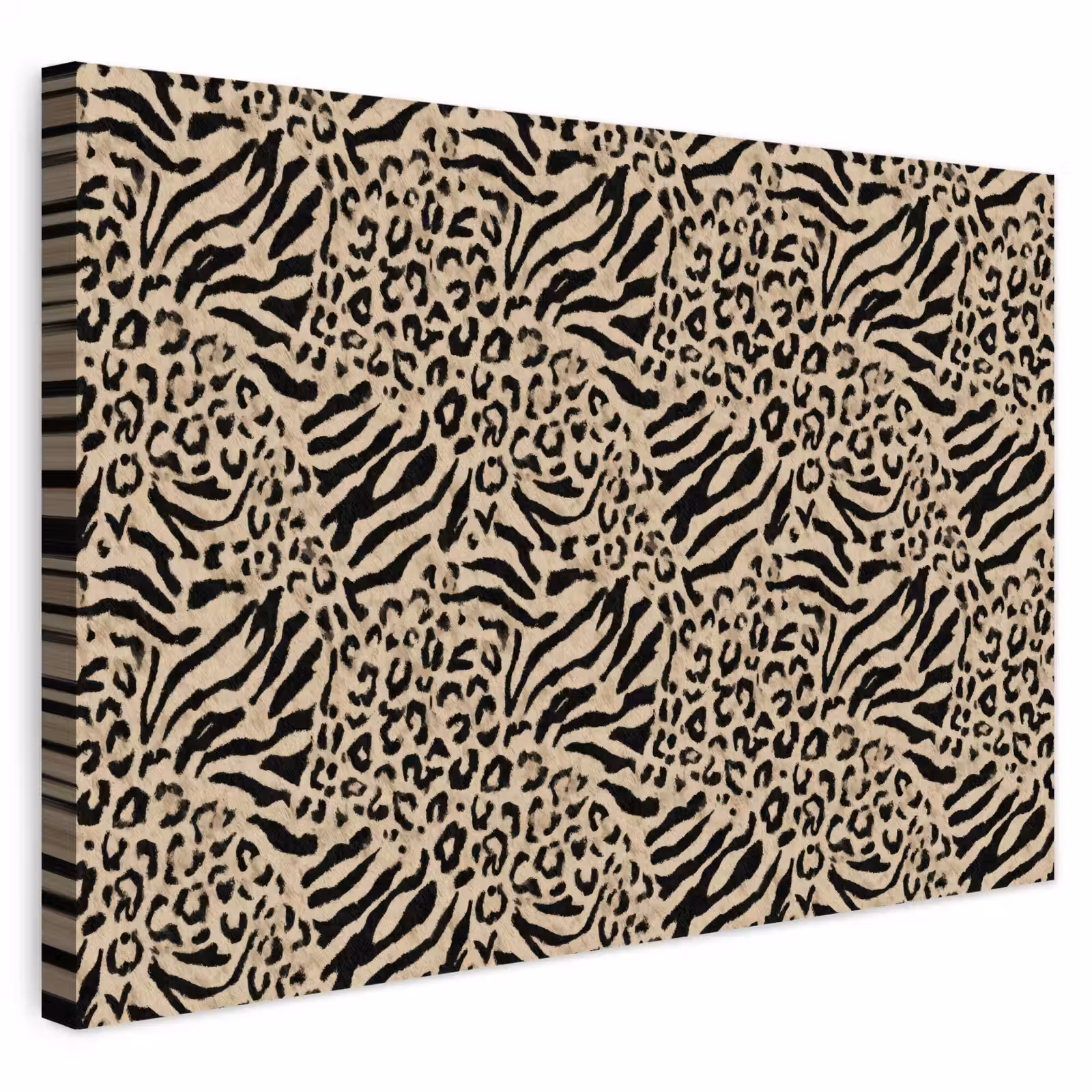 Buiten canvas - Giraf - Zebra - Motief - Bruin — 1